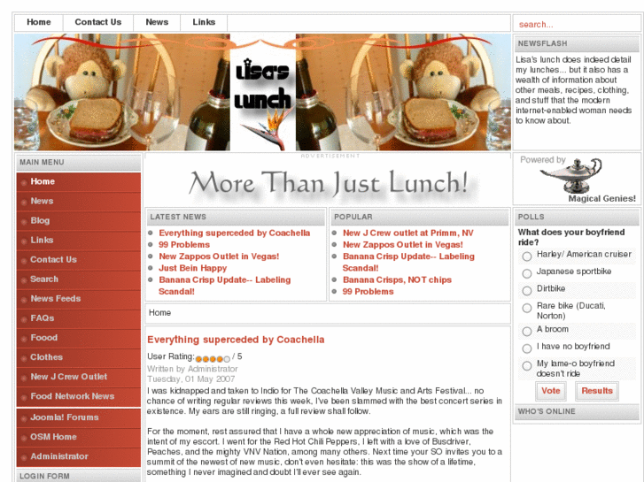 www.lisaslunch.com