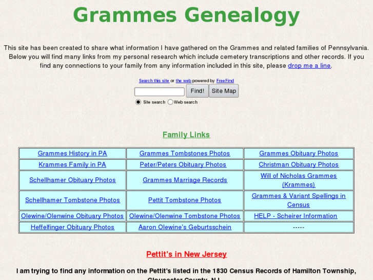 www.grammesgenealogy.com