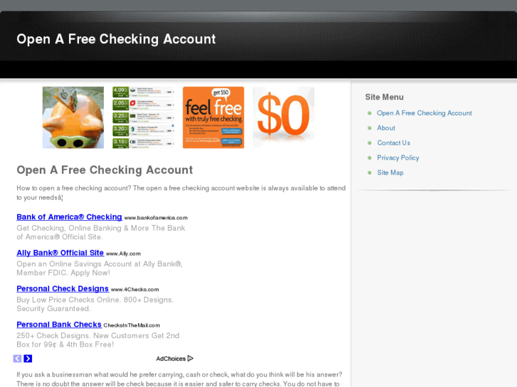 www.openafreecheckingaccount.net
