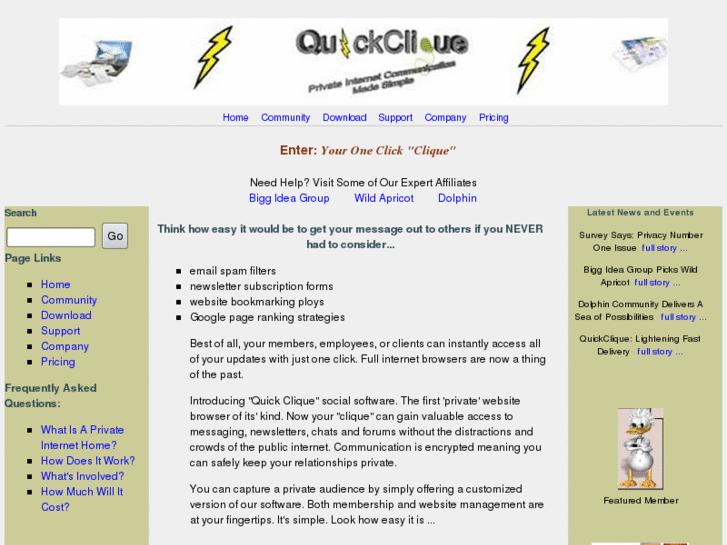 www.quickclique.net