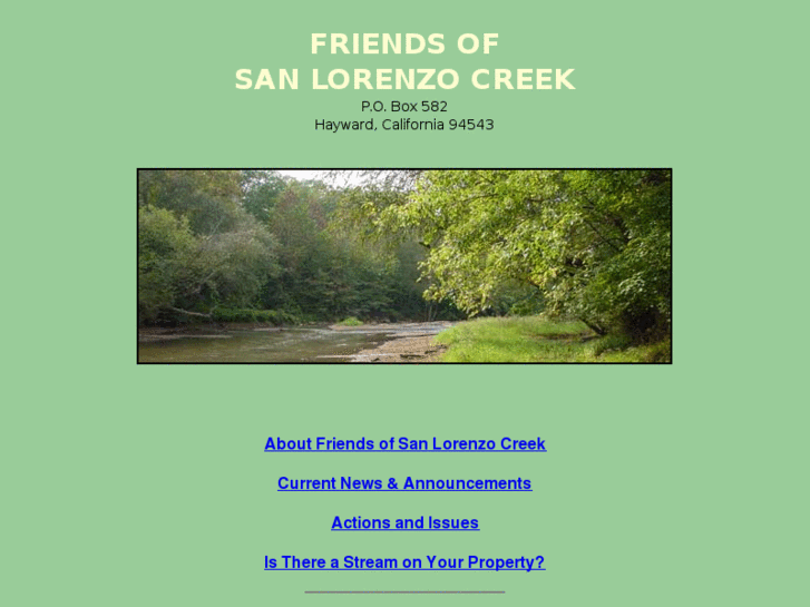 www.friendsofsanlorenzocreek.org