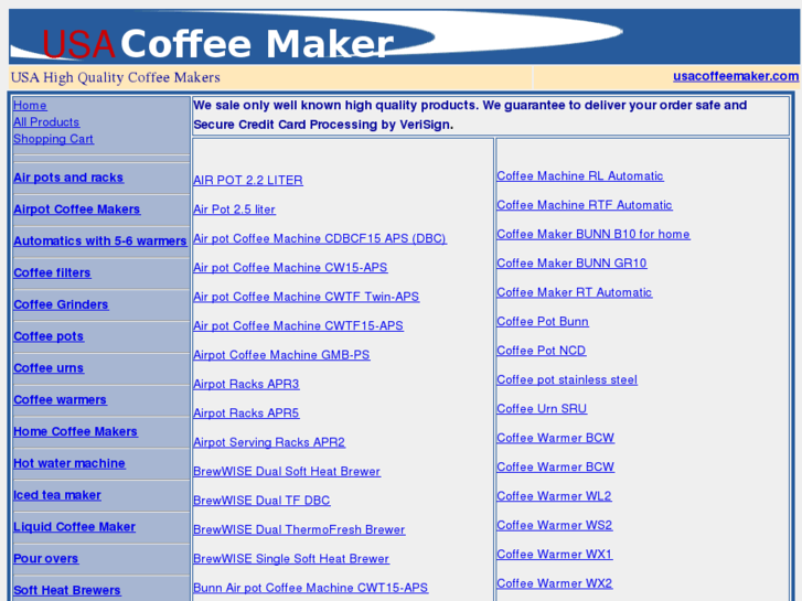 www.usacoffeemaker.com