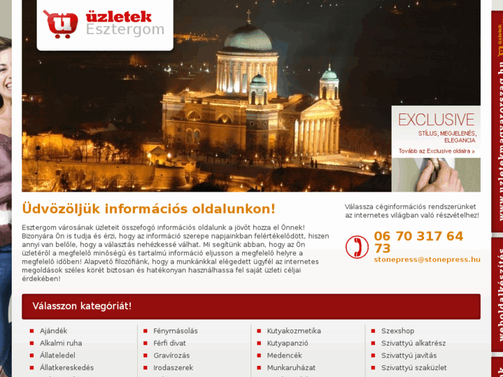 www.uzletekesztergom.hu