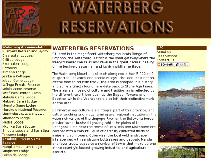 www.waterbergreservations.com