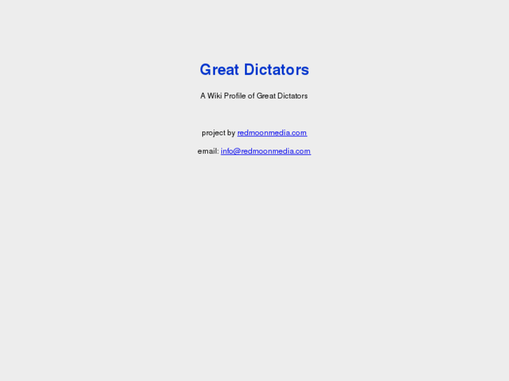 www.greatdictators.com