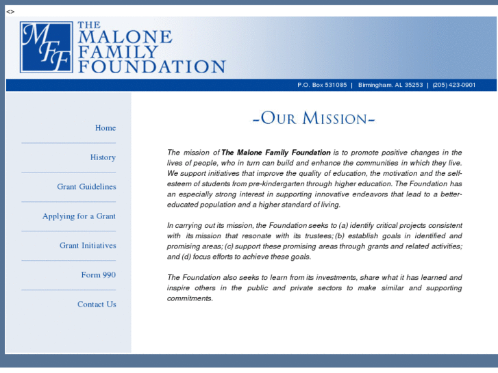 www.themalonefamilyfoundation.org