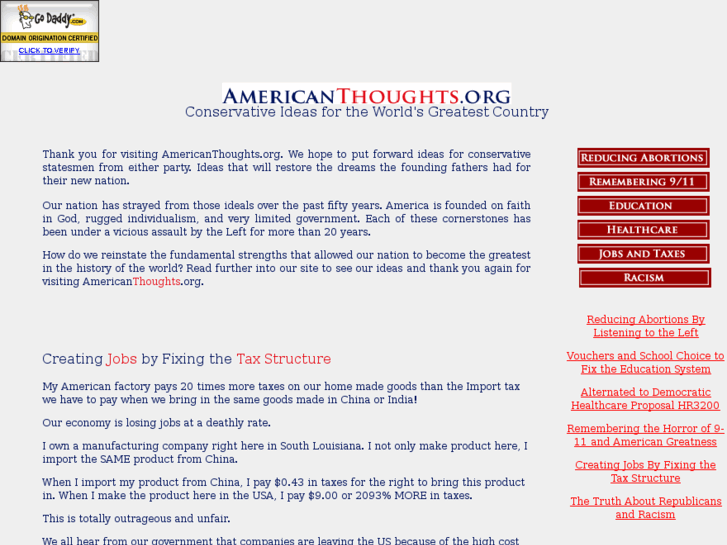 www.americanthoughts.org