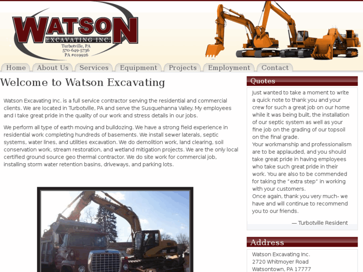 www.lynnwatsonexcavating.com