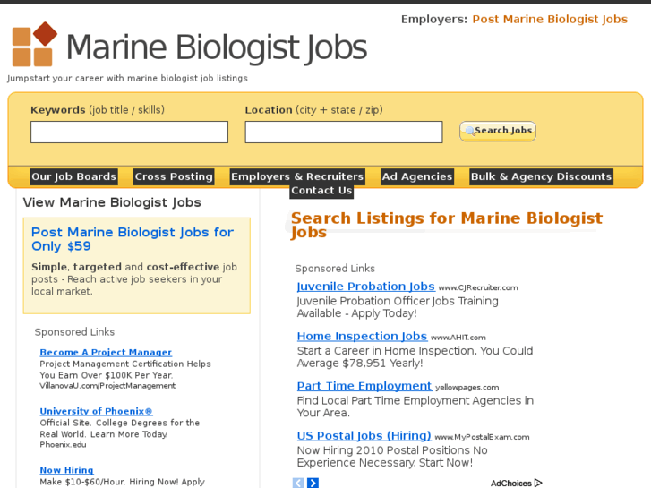 www.marinebiologistjobs.org