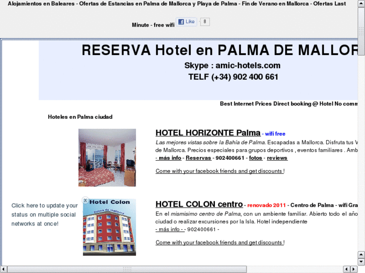 www.amichoteles.com