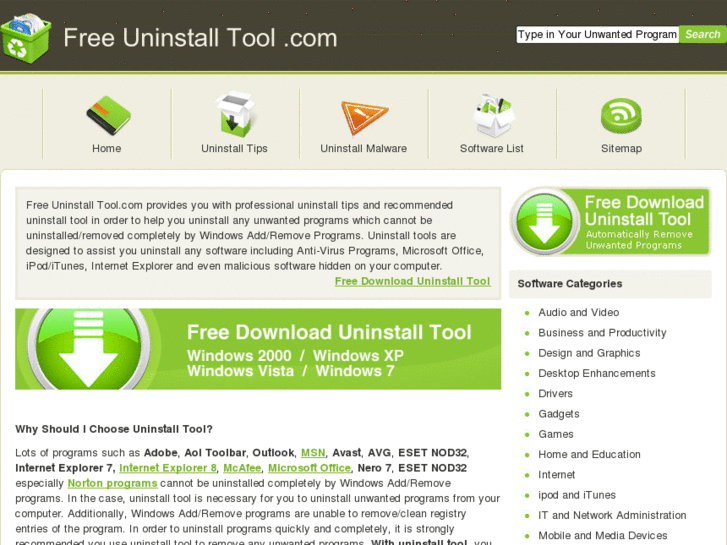 www.freeuninstalltool.com