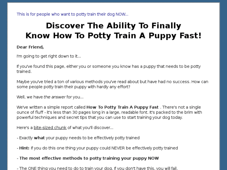 www.howtosuccessfullypottytrainapuppy.info