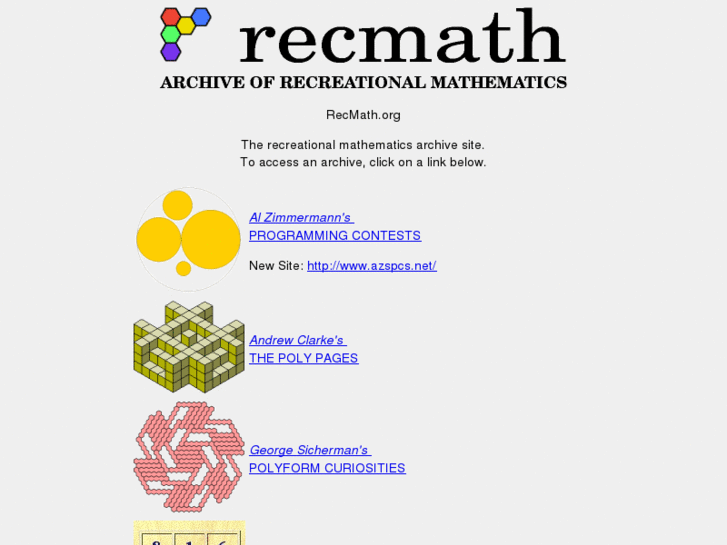 www.recreationalmathematics.org