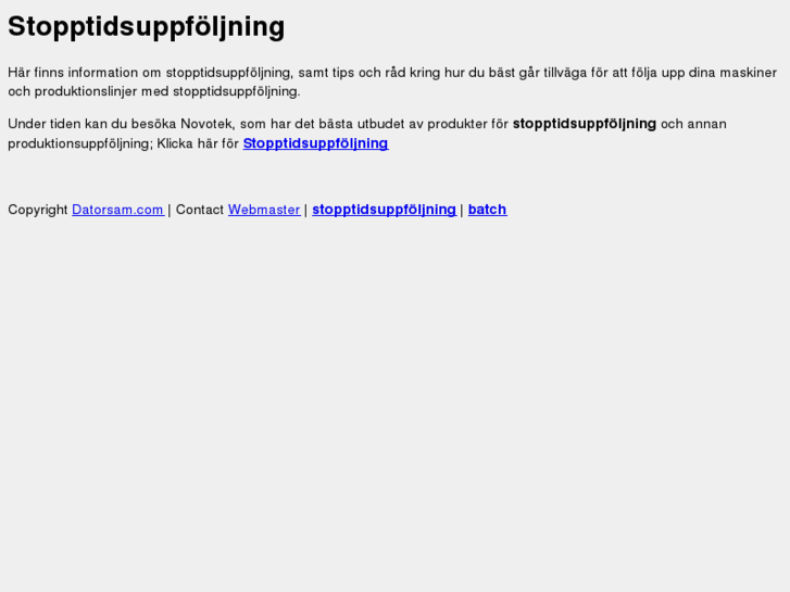 www.stopptidsuppfoljning.com