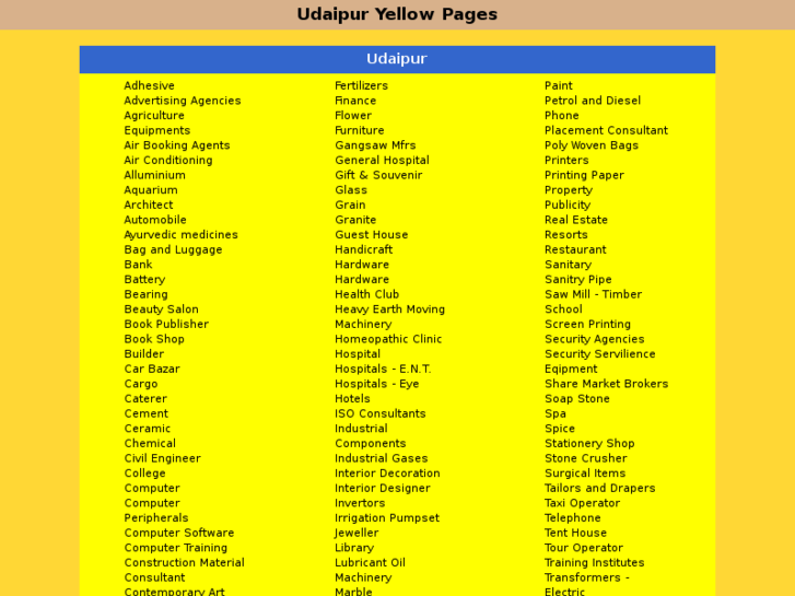 www.udaipuryellowpages.com