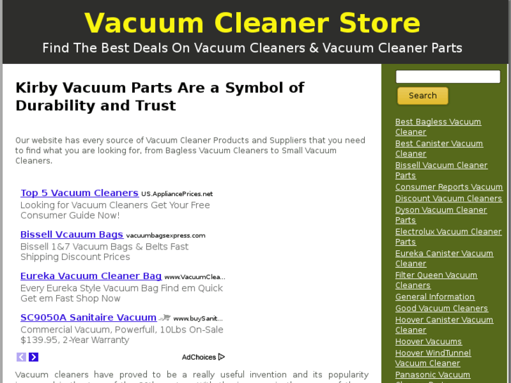 www.vacuumcleanerstoreshop.com