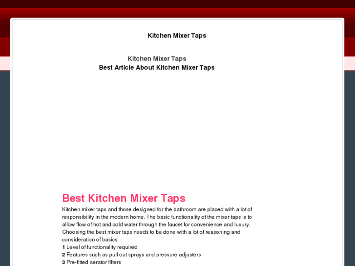 www.kitchenmixertaps.net