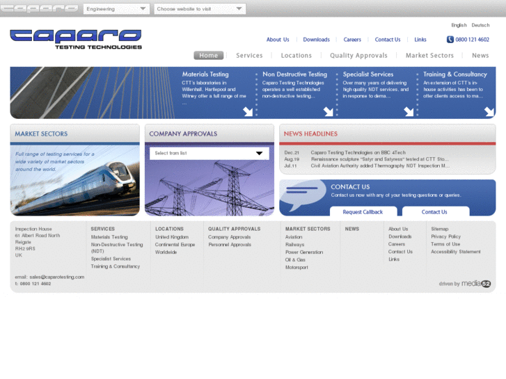 www.caparo-testing.net