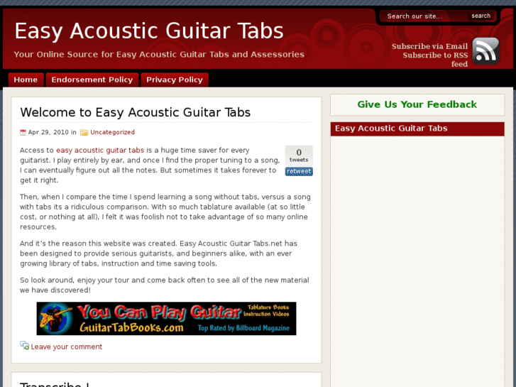 www.easyacousticguitartabs.net