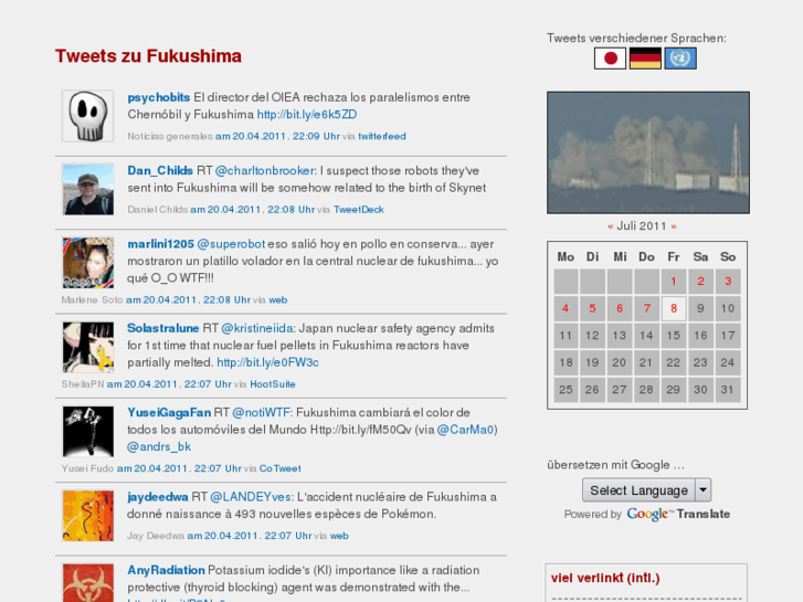 www.fukushima-tweets.de