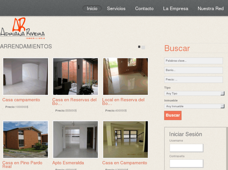 www.inmobiliariaadrianarivera.com