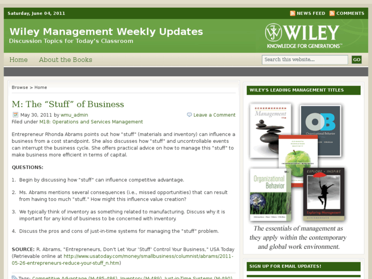 www.wileymanagementupdates.com