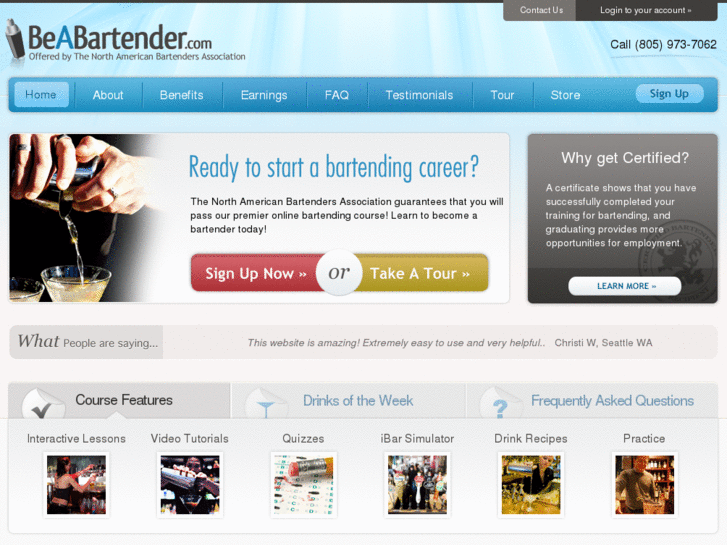 www.beabartender.com