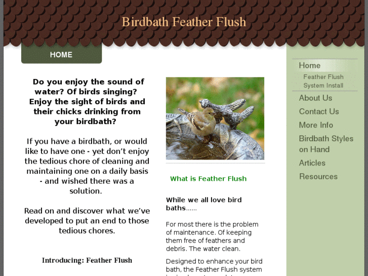 www.birdbathfeatherflush.com