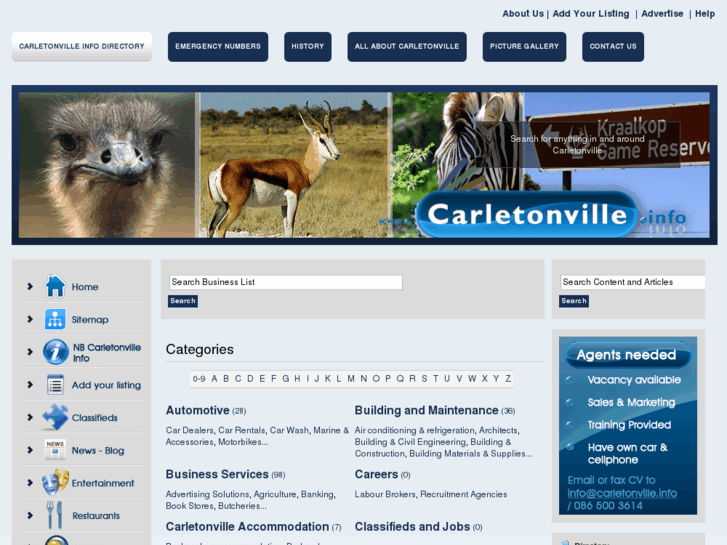 www.carletonville.info