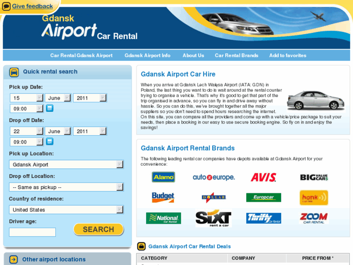 www.gdanskairportcarhire.com