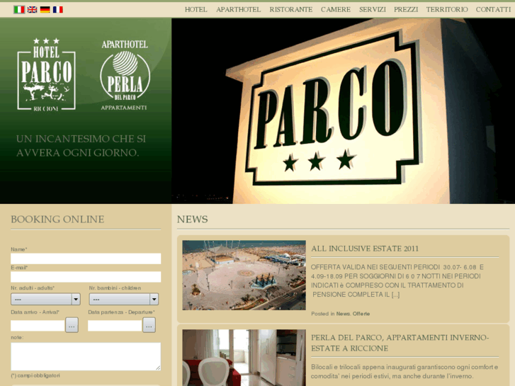 www.hotelparcoriccione.it