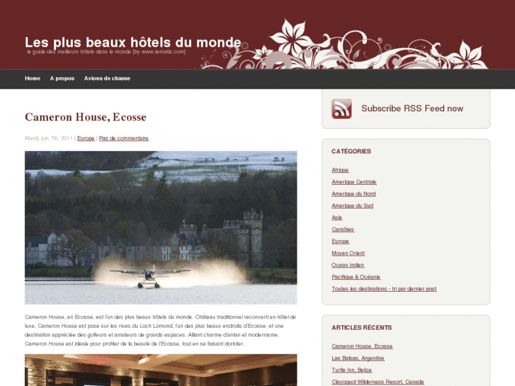 www.lesplusbeauxhotelsdumonde.com