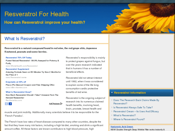 www.resveratrol-for-health.com