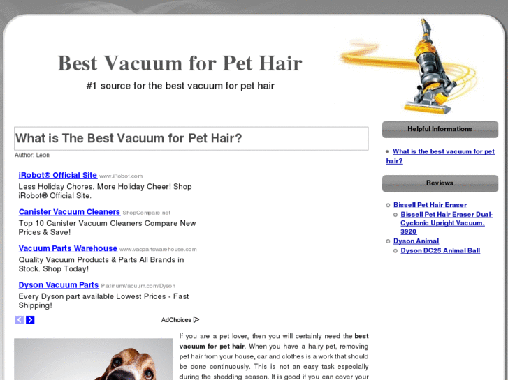 www.thebestvacuumforpethair.org