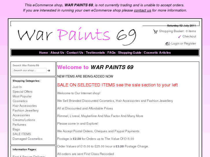 www.warpaints69cosmetics.com