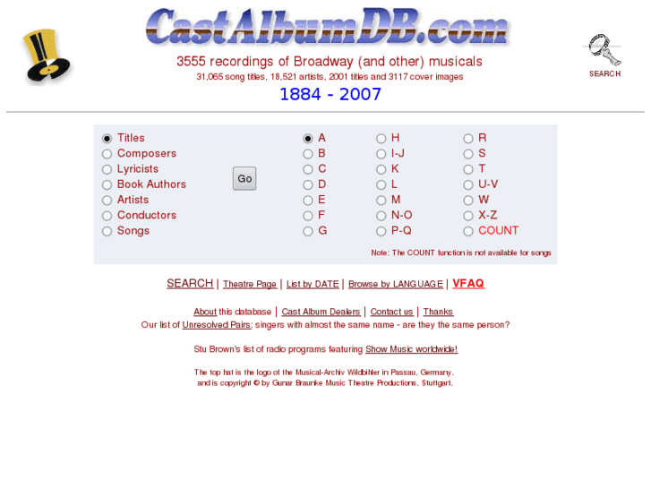 www.castalbumdb.com