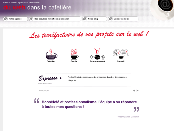 www.duwebdanslacafetiere.com