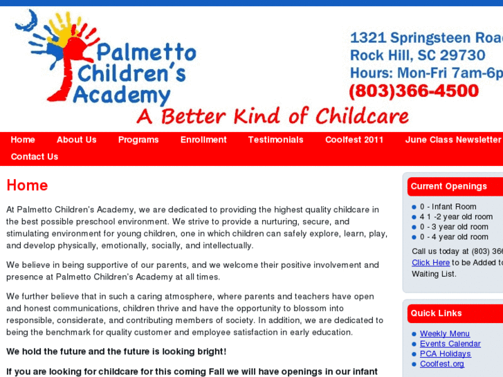 www.palmettochildrensacademy.com