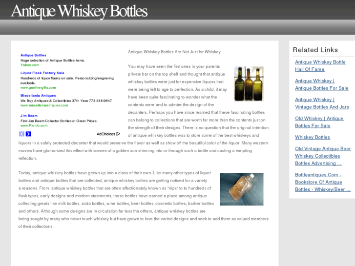 www.antiquewhiskeybottles.info