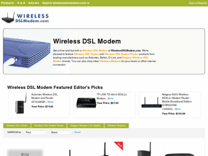 www.wirelessdslmodem.com