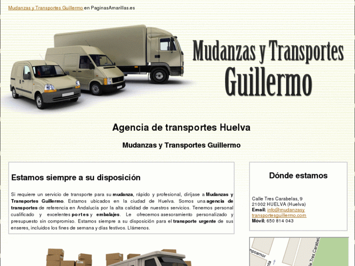 www.mudanzasytransportesguillermo.com
