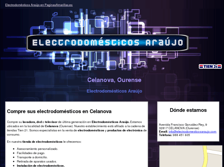 www.electrodomesticosaraujo.com