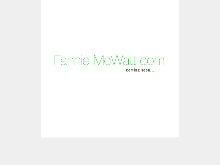 www.fanniemcwatt.com