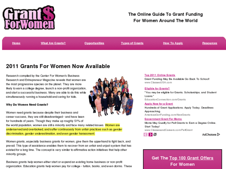 www.grantsforwomen.org
