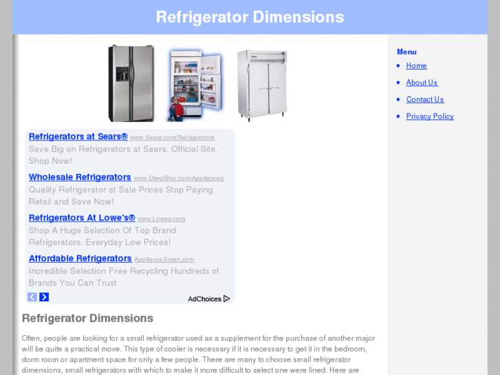 www.refrigeratordimensions.net