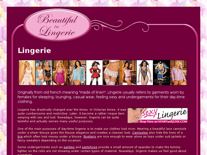 www.beautifulinlingerie.com