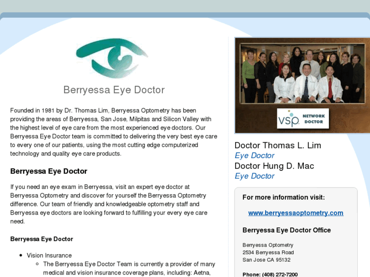 www.berryessaeyedoctor.com