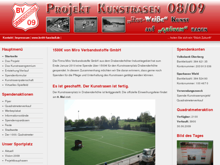 www.bv09-projektkunstrasen.de