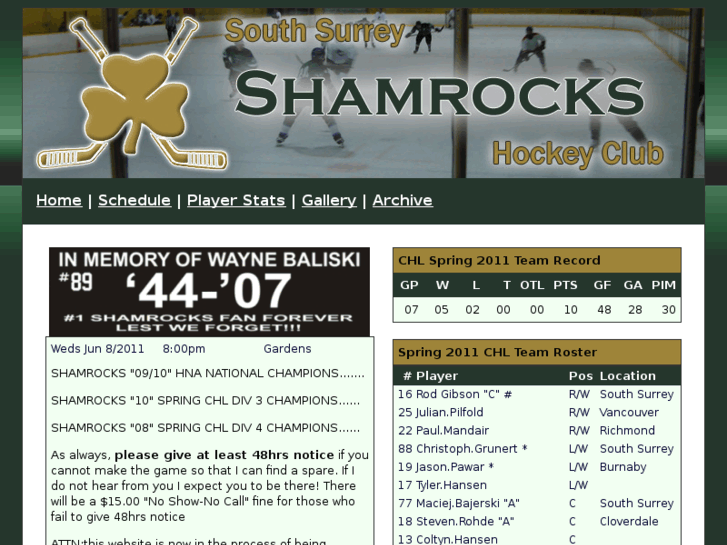 www.shamrockshockeyclub.com