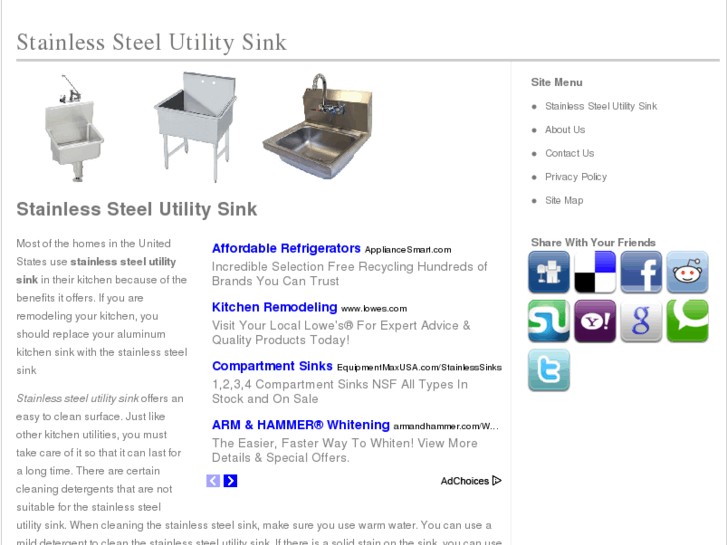 www.stainlesssteelutilitysink.org